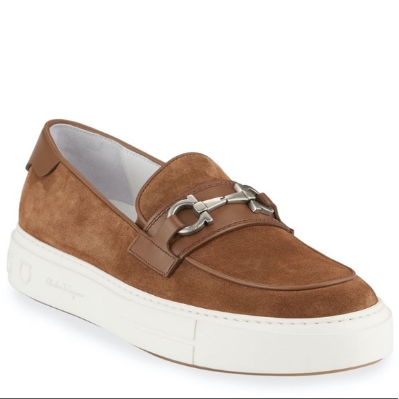 Salvatore Ferragamo Other - FERRAGAMO Saturday Brown Suede Slip-on Sneaker